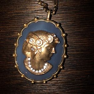 Juicy Couture Agate Gemstone Cameo Necklace